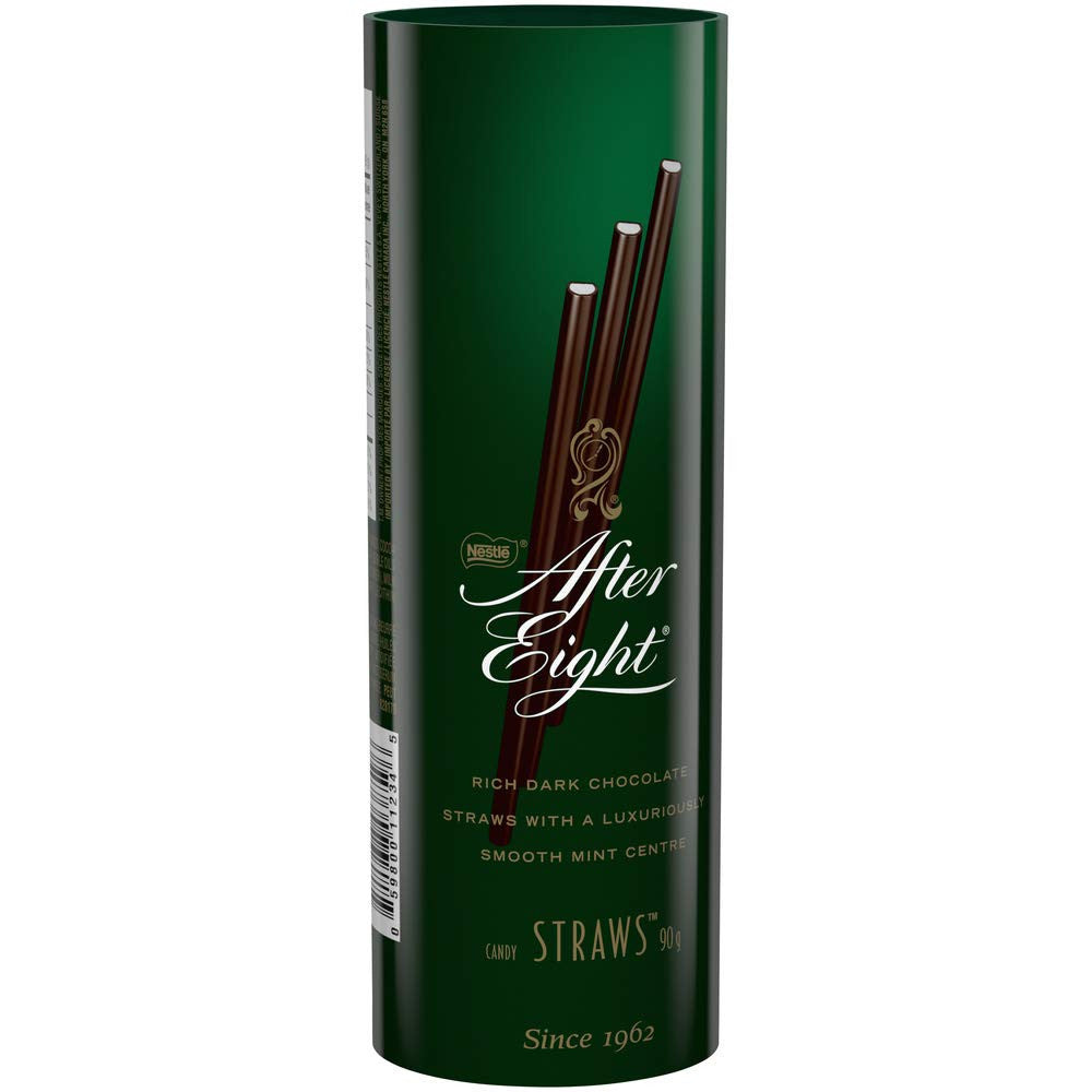 NESTLE After Eight Rich Dark Chocolate & Mint Straws, 90g/3.2oz., {Imported from Canada}